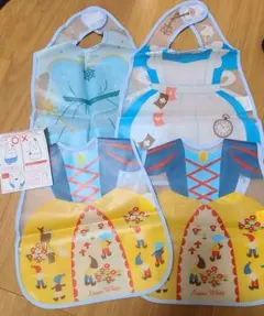 アナと雪の女王・白雪姫 食事用エプロン 4枚セット