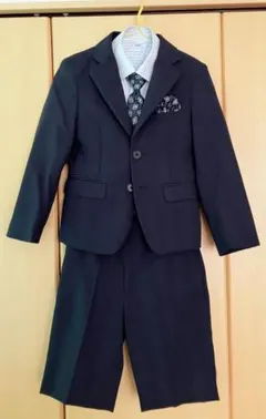 [ワンダーファクトリー] 120 フォーマルスーツ 5点セット ネイビー