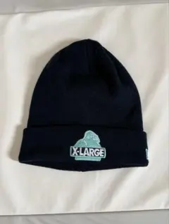 X-LARGE エクストララージ　ニット帽　ネイビー