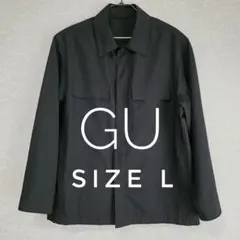 GU ドライイージーケア CPO シャツ ブラック サイズL