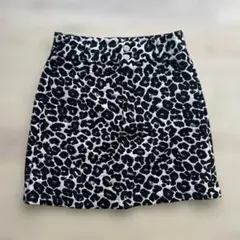 GU ヒョウ柄 ミニスカート m