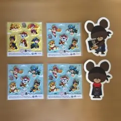パウ・パトロール ぷくぷくシール 4枚　パウパト くまのがっこう