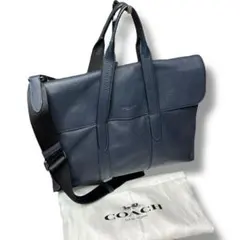 【美品】コーチ　バッグ　ビジネスバッグ　メトロポリタン　2way ネイビー