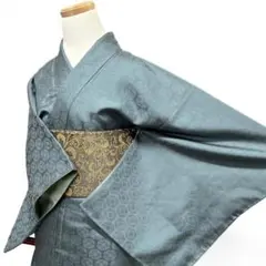 未着用　色無地　華紋　花菱　紋無し　パーティ　お食事会　着物　013b d ms