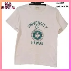 ✨新品未使用✨ナノユニバース ハワイ大学 Tシャツ 白 M プリントTのサムネイル