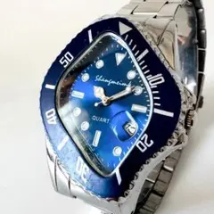 新品/腕時計/クラッシュ/サブマリーナ/クォーツ/青