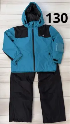 YUK スキーウェア 上下セット 130㎝ セパレート ターコイズ/ブラック
