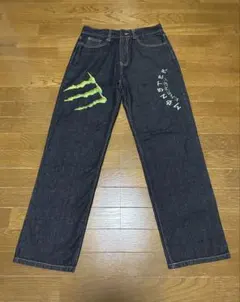 【美品】Monster Energy ダークデニムパンツ