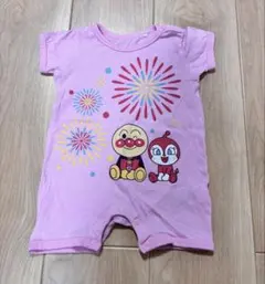 アンパンマン　ロンパース 80サイズ ピンク
