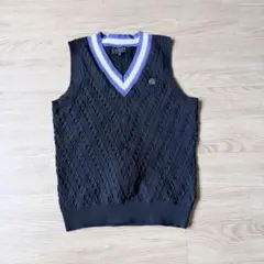美品】セント・アンドリュース ゴルフ フルジップ ニットベスト