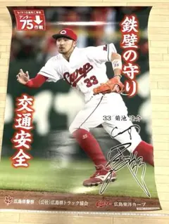 広島東洋カープ 菊池涼介選手　ポスター 33