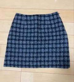 NATURAL BEAUTY BASIC チェック柄タイトスカート M