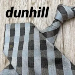 ✨極美品✨dunhill ネクタイ ストライプ グレー シルク100%