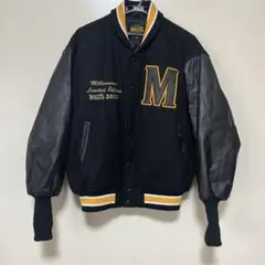 ヴィンテージ サントリー モルツ ビール スタジャン（袖革・ウール）