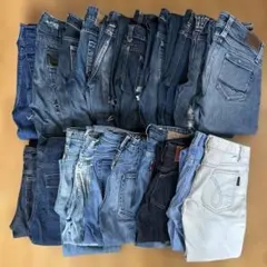 レディース デニムパンツ まとめ売り20本セット リメイク素材diy デニム生地