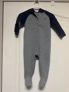 Ralph Lauren グレー ネイビー ロンパース