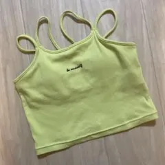 GU ネオンカラー　キャミ　パット付き　135-145