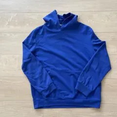 青いフード付きパーカー 11-12Y