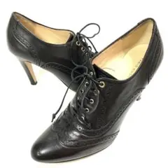 【美品】FABIO RUSCONI 37 1/2 レースアップシューズ レザー