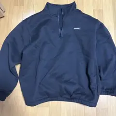 ブラック ジップアップ トレーナー