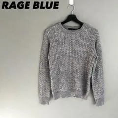 【a3190】RAGE BLUE 新品同様 長袖セーター グレー M
