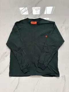 UNIVERSAL OVERALL 長袖ポケットTシャツ Lサイズ　グリーンのサムネイル