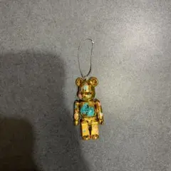 BE@RBRICK ベアブリック キーホルダー ゴールド