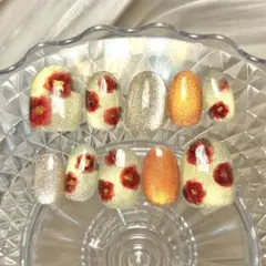 現品　オーダー　ニュアンスネイル　フラワーネイル　インクネイル　マグネットネイル