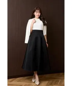 Her lip to High Waist Satin Volume Skirtのサムネイル