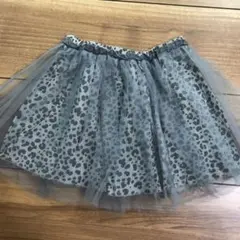【美品】ZARA babyチュール付き スカート ヒョウ柄 98