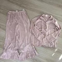 ジェラートピケ　ルームウェア　上下セット　ピンク　Fサイズ