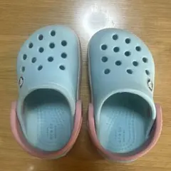CROCS 水色 ピンク サンダル　　13センチ