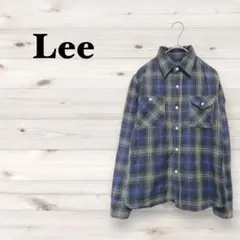 リー エドウィン【M】チェック柄ネルシャツ 長袖 アメカジ マルチカラー 秋冬