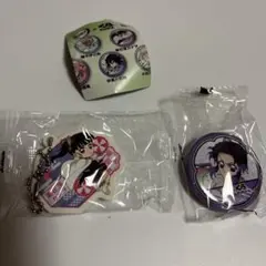 くら寿司　鬼滅の刃　栗花落カナヲ胡蝶しのぶ　缶バッジ　キーホルダー　無限城