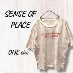 センスオブプレイス　Tシャツ　ロゴT オーバーサイズ　アーバンリサーチ