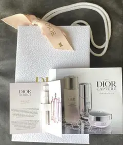 Dior カプチュールセット＆ROZY GLOW 1ml＆ショップ袋リボン付5点