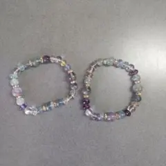 天然石ブレスレット2個セット