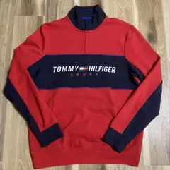 【TOMMY HILFIGER SPORT】 ハーフジッププルオーバー Mサイズ