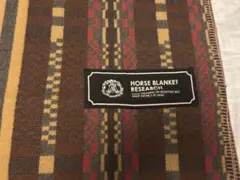 horse blanket research ジャガード ジャカード ブルー - メルカリ