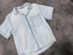 ZARA 半袖デニムシャツ 130cm ライトブルー
