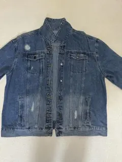 ダメージ加工デニムジャケット