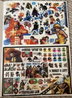 ジャンボカードダス ワンピース グランドクリアステッカー　2種