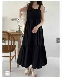 GRL シャーリングティアードワンピース　on226