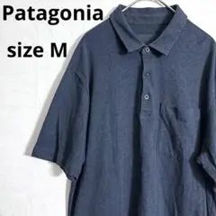 週末セール‼️patagonia パタゴニア　ネイビー　ポロシャツ　古着　M