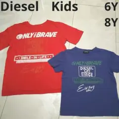 Diesel　Kids　6Y8Y　赤青　Tシャツ二枚セット