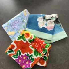 花柄タオルハンカチセット