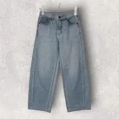 GU/ジーユー　ローライズバギージーンズ　デニムパンツ　ジーパン　ボトムス　S