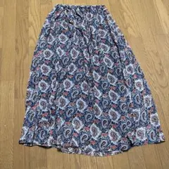 ナイスクラップ　ロングスカート　ペイズリー　フリーサイズ　大きめ　ゆったり