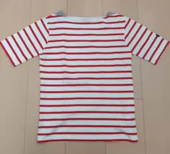 HUSHUSH×CRAY-PASコラボ 赤白ストライプ Tシャツ 140cm