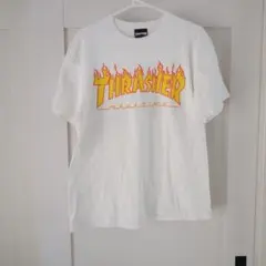 THRASHER スラッシャー ファイヤーロゴ Tシャツ ホワイトのサムネイル